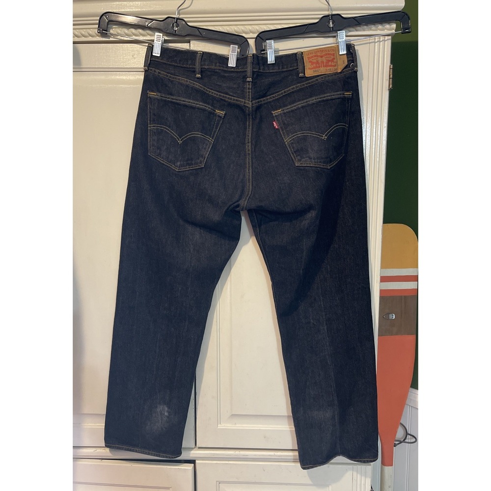 Levi's 501 Original Fit Jeans Men 40x30 Dark Indigo 00501-0225